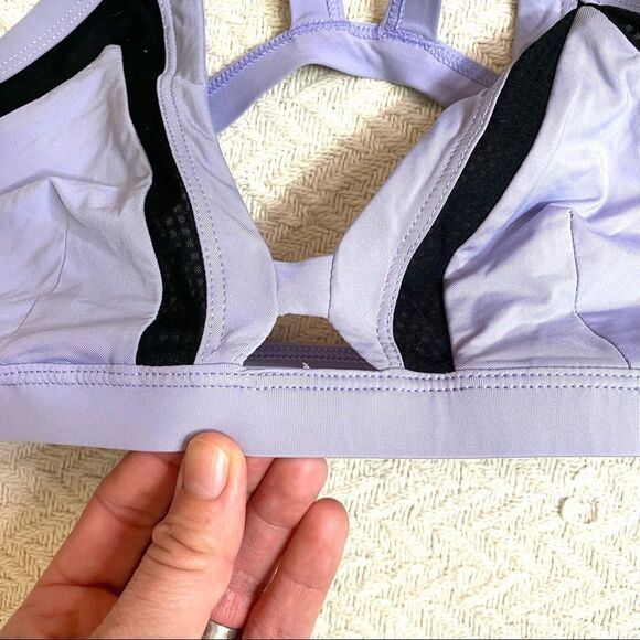 HURLEY Purple and Black Sporty Bikini Top - Size Small - Picture 4 of 6